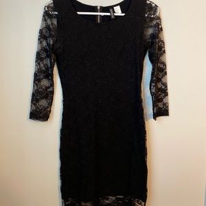 Black Lace Bodycon dress